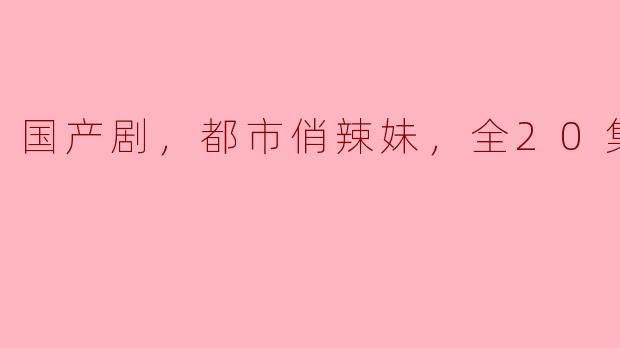 国产剧，都市俏辣妹，全20集