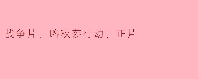 战争片，喀秋莎行动，正片