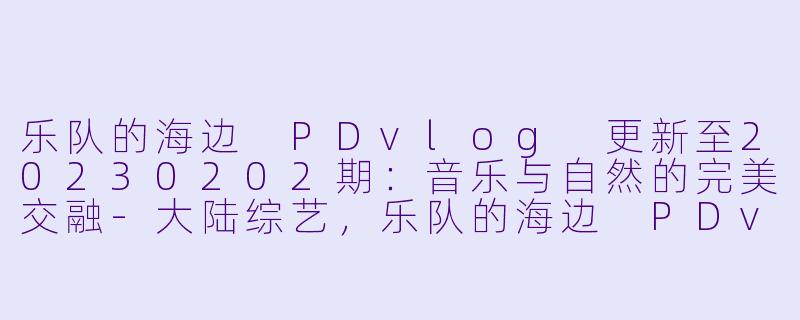 乐队的海边 PDvlog 更新至20230202期：音乐与自然的完美交融-大陆综艺，乐队的海边 PDvlog，更新至20230202期