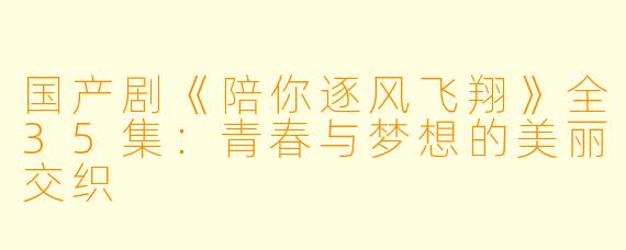 国产剧《陪你逐风飞翔》全35集：青春与梦想的美丽交织