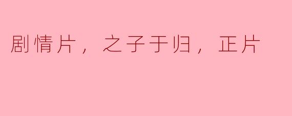剧情片，之子于归，正片