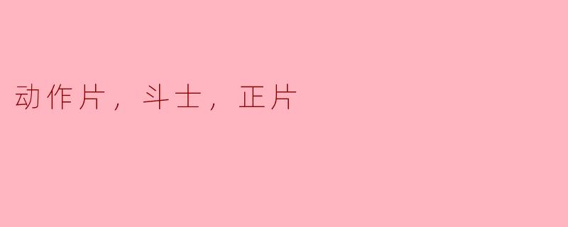 动作片，斗士，正片
