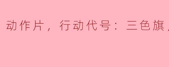 动作片，行动代号：三色旗，正片