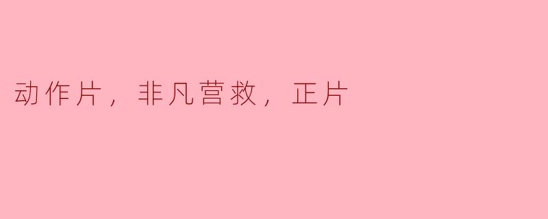 动作片，非凡营救，正片