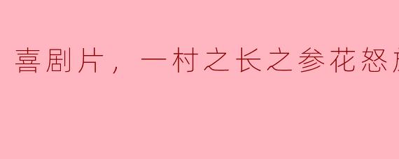 喜剧片，一村之长之参花怒放，正片
