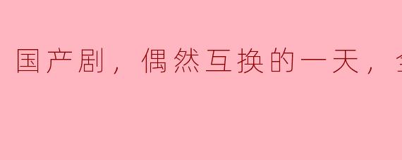 国产剧《偶然互换的一天》的主要情节是什么？**