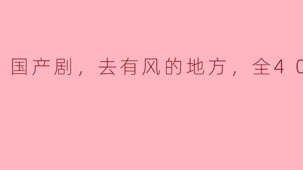 国产剧，去有风的地方，全40集