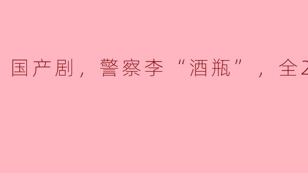国产剧，警察李“酒瓶”，全20集