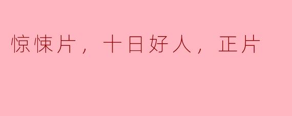 ### 惊悚片《十日好人》的魅力与反思