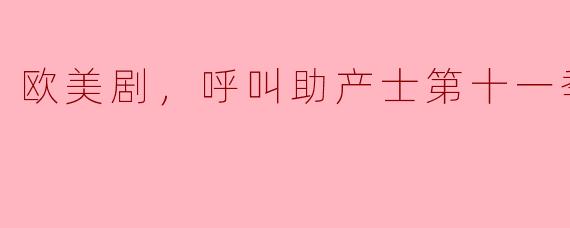 欧美剧，呼叫助产士第十一季，全8集