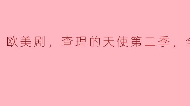欧美剧，查理的天使第二季，全25集