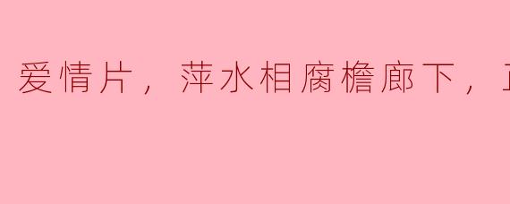 爱情片，萍水相腐檐廊下，正片