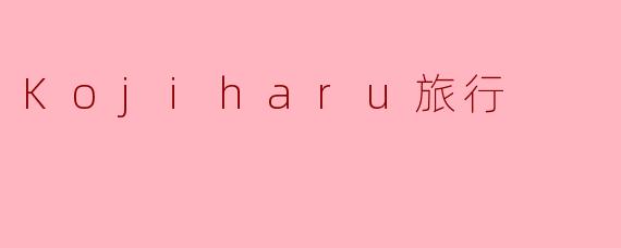Kojiharu旅行最喜欢的地方是哪里？****