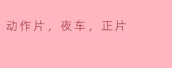 夜车惊魂：动作片中的追逐与搏斗