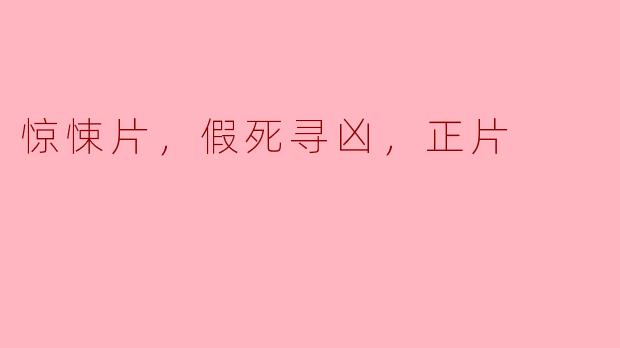 惊悚片，假死寻凶，正片