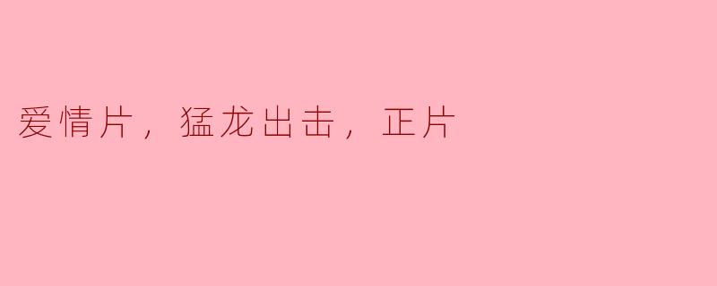 爱情片，猛龙出击，正片