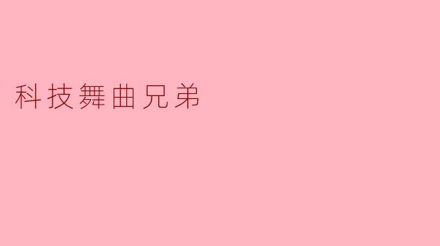 ### 科技舞曲兄弟:音浪中的未来节拍