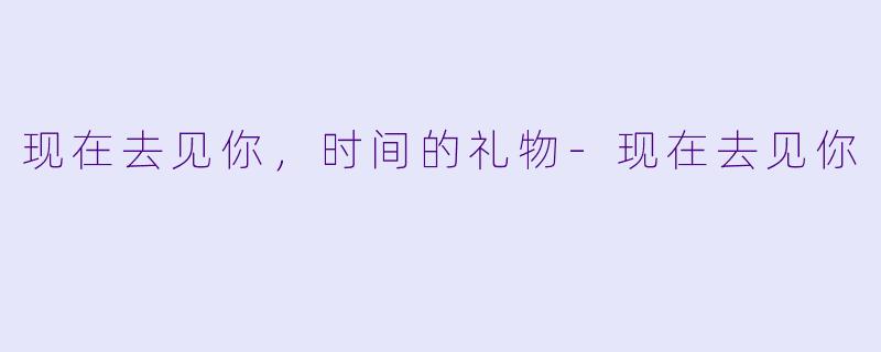现在去见你，时间的礼物-现在去见你