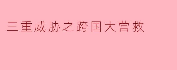 ### 三重威胁之跨国大营救
