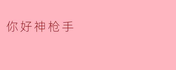 你好神枪手，这款游戏有哪些特别的玩法呢？