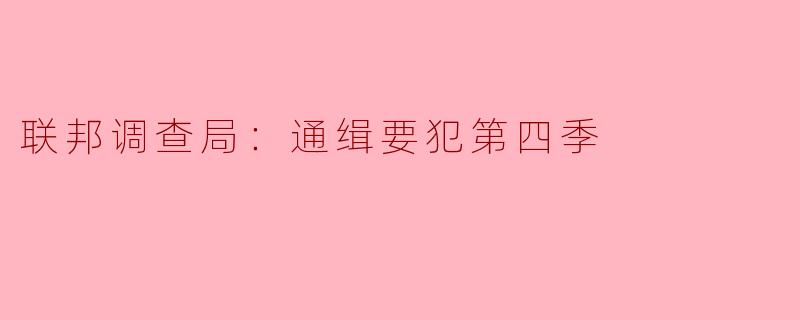 在“联邦调查局：通缉要犯第四季”中，主要讲述了哪些悬疑案件？