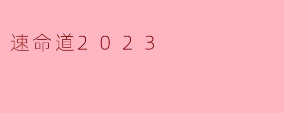 请问“速命道2023”是什么内容？