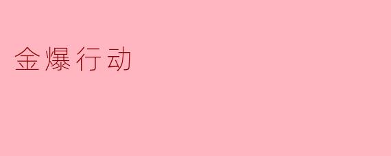 金爆行动