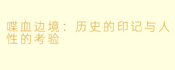 喋血边境：历史的印记与人性的考验