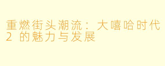 重燃街头潮流：大嘻哈时代2的魅力与发展