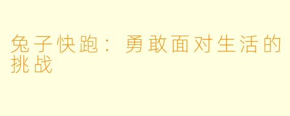 兔子快跑：勇敢面对生活的挑战
