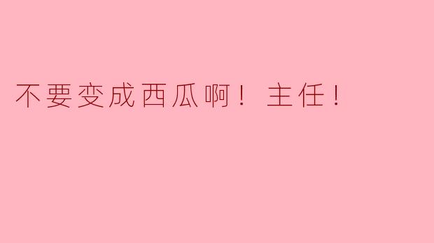 ** 为什么在团队会议上，大家总是提到“不要变成西瓜啊！主任！”这个梗？**