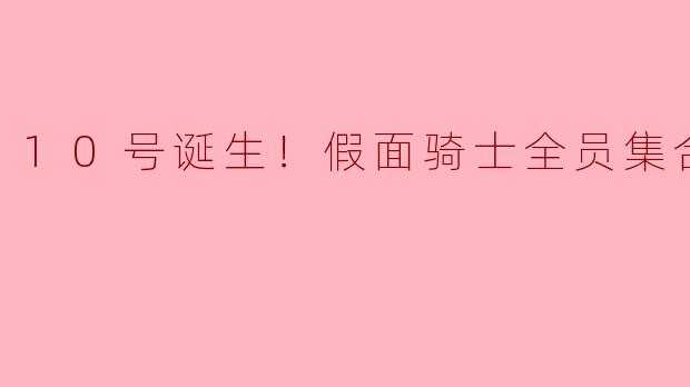 假面骑士全员集合！庆祝10号诞生的盛大盛典