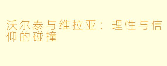 沃尔泰与维拉亚：理性与信仰的碰撞