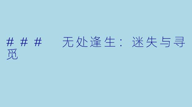 ### 无处逢生：迷失与寻觅
