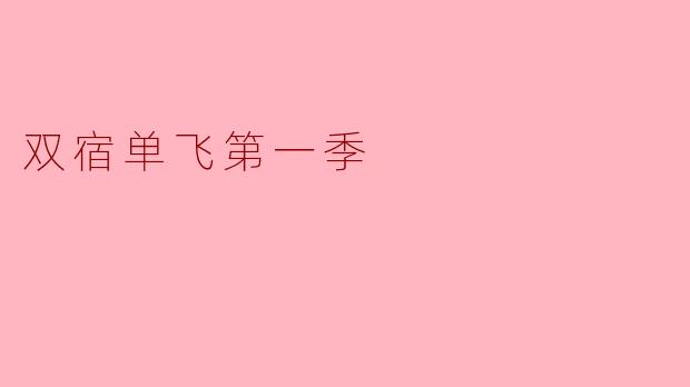 青春与成长的碰撞——《双宿单飞第一季》评析