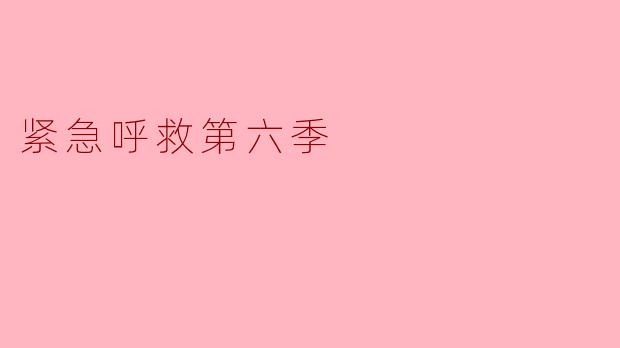 紧急呼救第六季