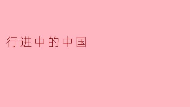 行进中的中国:梦想与现实的交汇