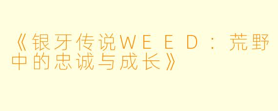 《银牙传说WEED：荒野中的忠诚与成长》