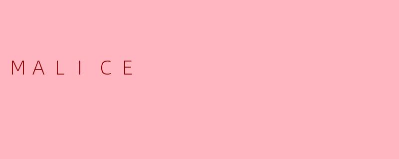 “.MALICE.:数字时代下的恶意暗流”