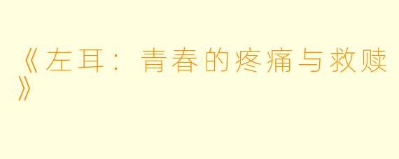 《左耳:青春的疼痛与救赎》