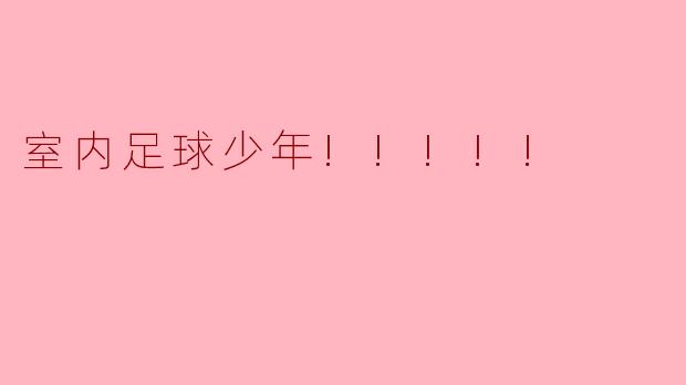 室内足球少年!!!!!