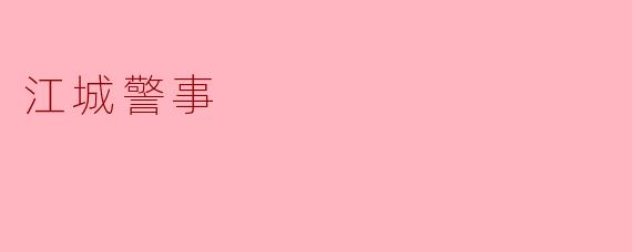 《江城警事:守护繁华背后的忠诚与担当》