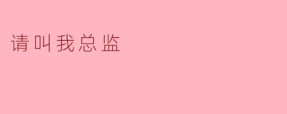 请叫我总监